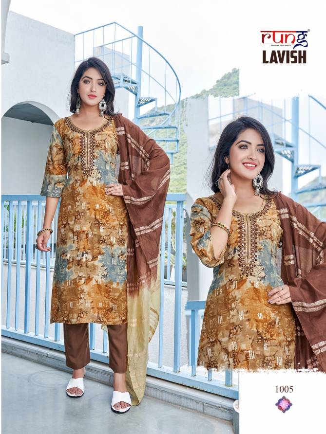 Lavish By Rung Rayon Readymade Suits Catalog